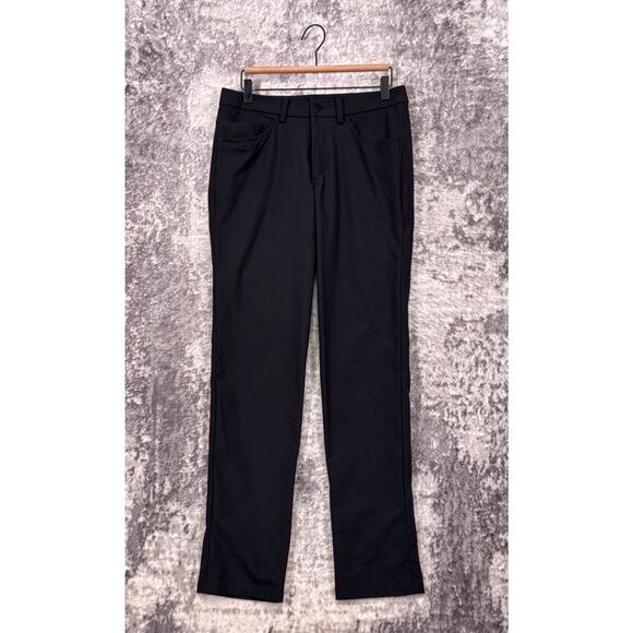 Lululemon Commission Pants 30 x 33 Mens Slim Fit Warpstreme Black - Picture 1 of 8